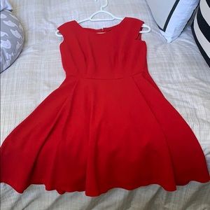 The Limited Red Flowy Mini Dress